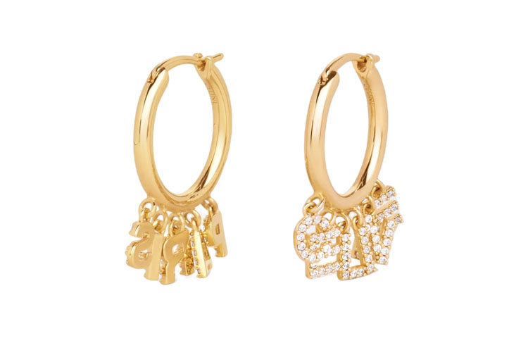 Lookbook (Women) CELINE  Fashion Chic Versatile Brass Earrings 46X466BZI-35OR