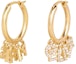 Lookbook (Women) CELINE Fashion Chic Versatile Brass Earrings 46X466BZI-35OR