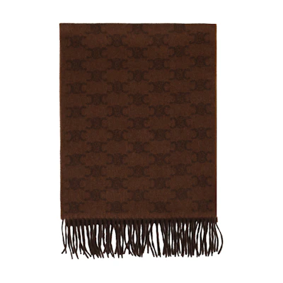 (Women) CELINE Fashion Trendy Monogram Knit Scarf. 2AW02252U-17BT