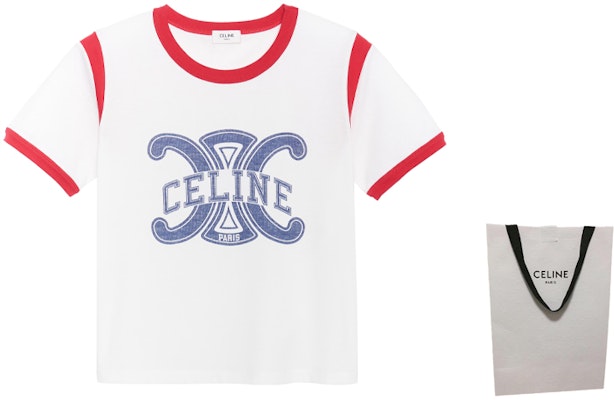 (Women) CELINE FW22 Contrast Logo Print Crewneck T-Shirt White 2X58B671Q-01RL Shop (Women) CELINE FW22 Contrast Logo Print Crewneck T-Shirt White 2X58B671Q-01RL