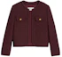 Order (W) CELINE 2023秋冬酒红色粗花呢圆领长袖外套. 2V55Q764L-28BX
