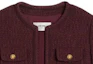 Purchase (W) CELINE 2023秋冬酒红色粗花呢圆领长袖外套. 2V55Q764L-28BX