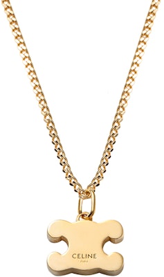 (Women) CELINE Gold Brass and Crystal Rhinestone Necklace. 460GB6BZI-35OR Details for (Women) CELINE Gold Brass and Crystal Rhinestone Necklace. 460GB6BZI-35OR