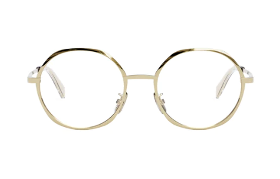 Lookbook (W) CELINE 金色圆形金属光学眼镜 CL50133U030