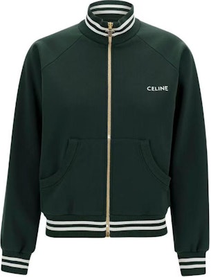 (W) CELINE 綠色條紋Logo印花休閒外套 2Y68F121O-30DA Buy (W) CELINE 綠色條紋Logo印花休閒外套 2Y68F121O-30DA