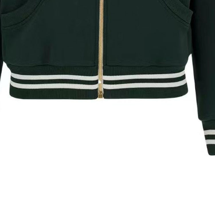 Details for (W) CELINE 綠色條紋Logo印花休閒外套 2Y68F121O-30DA