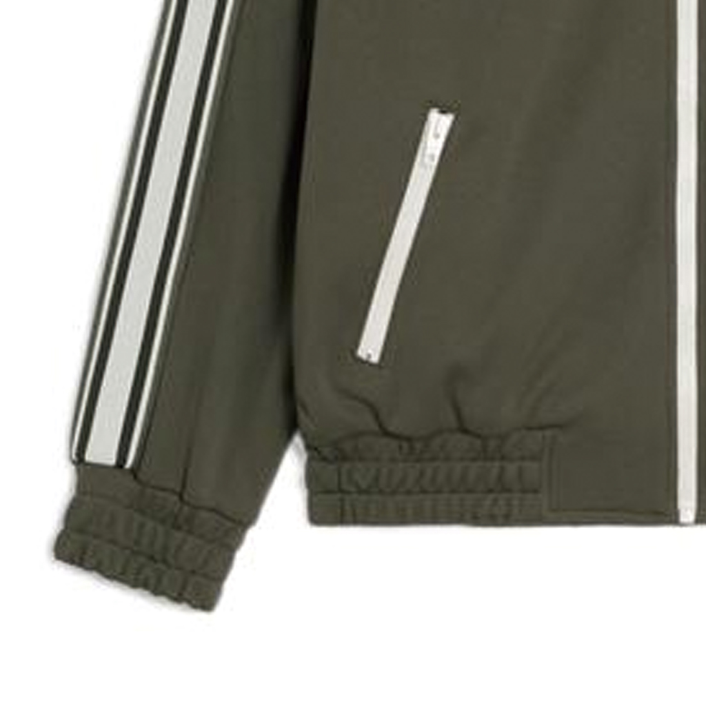 Cheap (W) CELINE Jaket Track Rajut Reversible Garis Hijau Bermotif. 2Y733121O-02KF