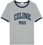 Buy (W) CELINE Kaos Abu-Abu Print Letter Leher Bulat Lengan Pendek 2X59J671Q-09SH