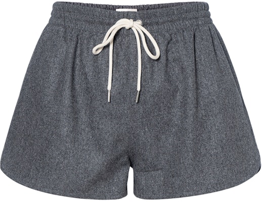 (W) CELINE 灰色純色抽繩中腰休閒短褲. 2P827561F-08GI Buy (W) CELINE 灰色純色抽繩中腰休閒短褲. 2P827561F-08GI