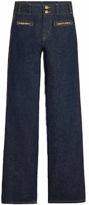 (W) CELINE Jeans Acampanados de Tiro Alto con Botones Azul Denim. 2N991799U-07IN Buy (W) CELINE Jeans Acampanados de Tiro Alto con Botones Azul Denim. 2N991799U-07IN