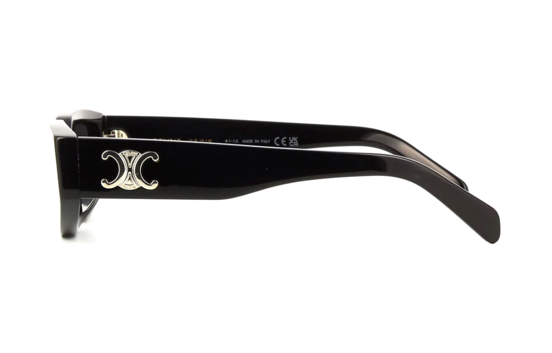 Shop (W) CELINE 不規則黑色醋酸太陽眼鏡搭配實色鏡片 CL40269U01A