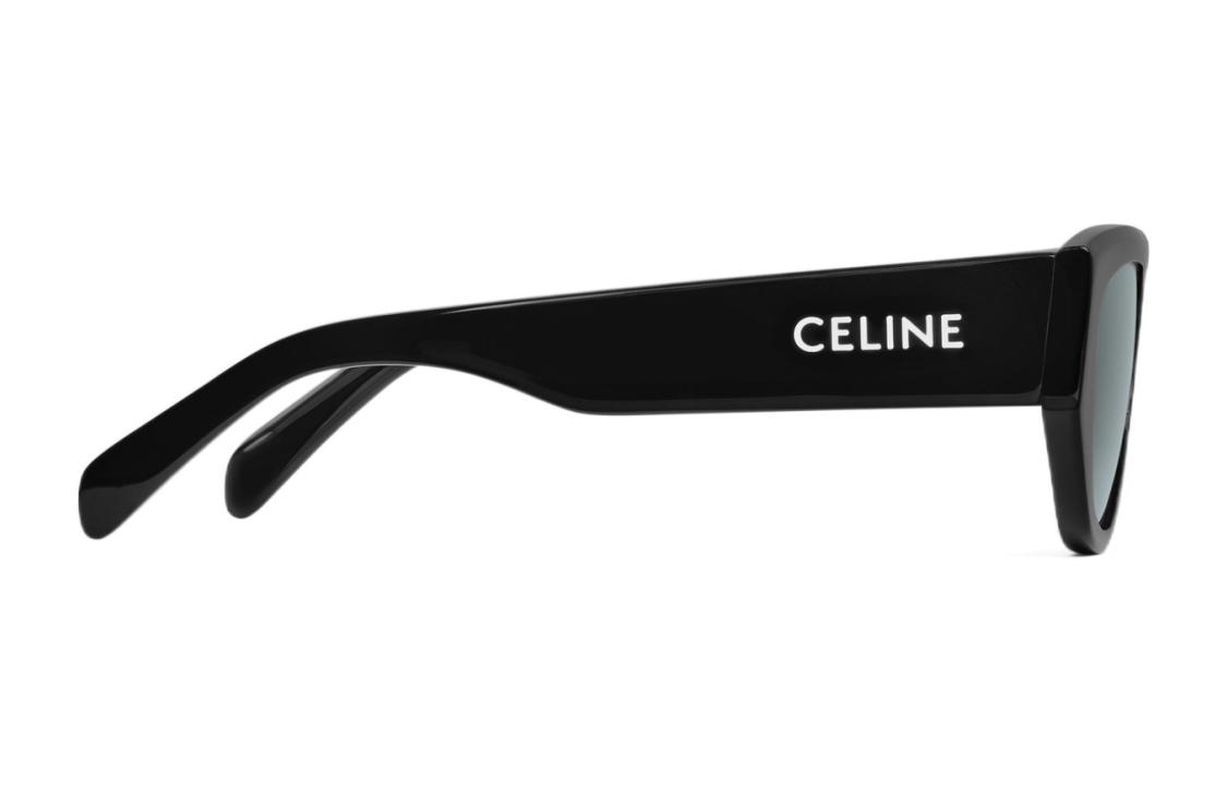 (Women) CELINE  Irregular Black Acetate Sunglasses 4S278CPLB38NO 圖 4
