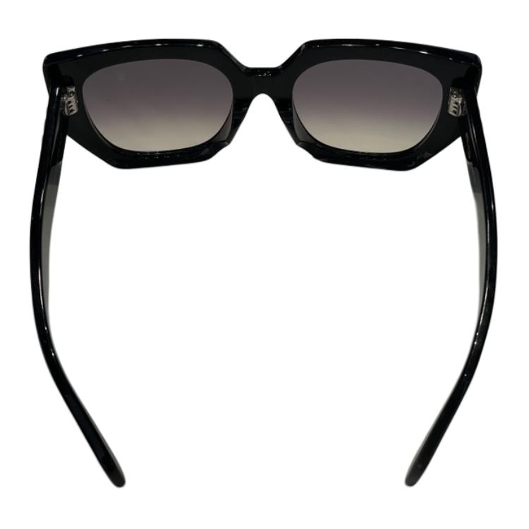 (Women) CELINE  Irregular Black Sunglasses with Engraved Temples. CL40239F5501F 圖 4