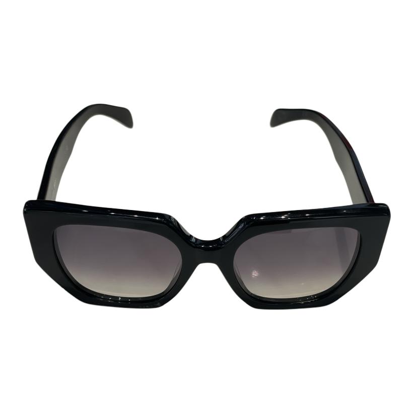 (Women) CELINE  Irregular Black Sunglasses with Engraved Temples. CL40239F5501F 圖 5