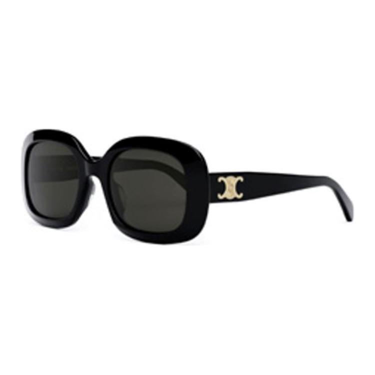 (Women) CELINE  Irregular Black Sunglasses with Logo Temples. CL40262U5301A 圖 2