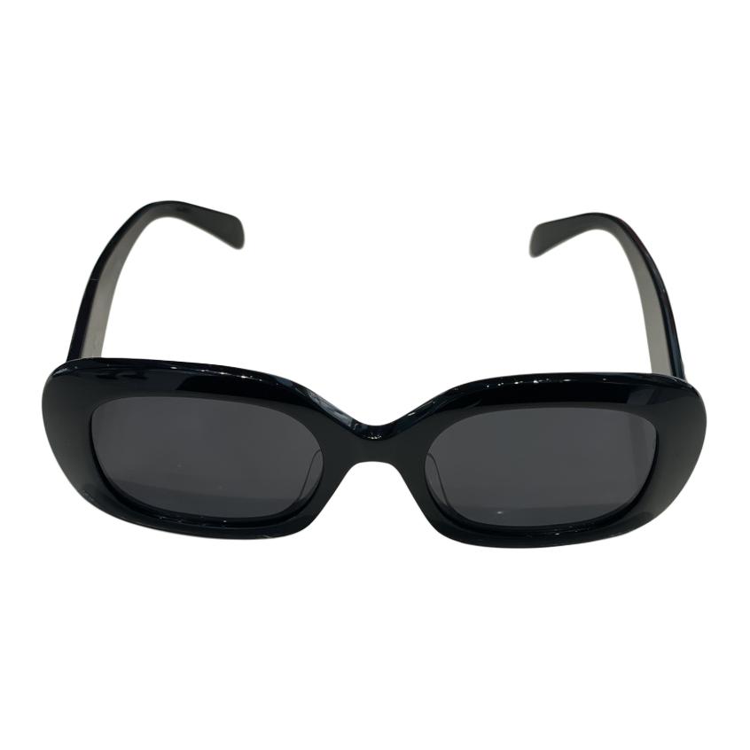 (Women) CELINE  Irregular Black Sunglasses with Logo Temples. CL40262U5301A 圖 3