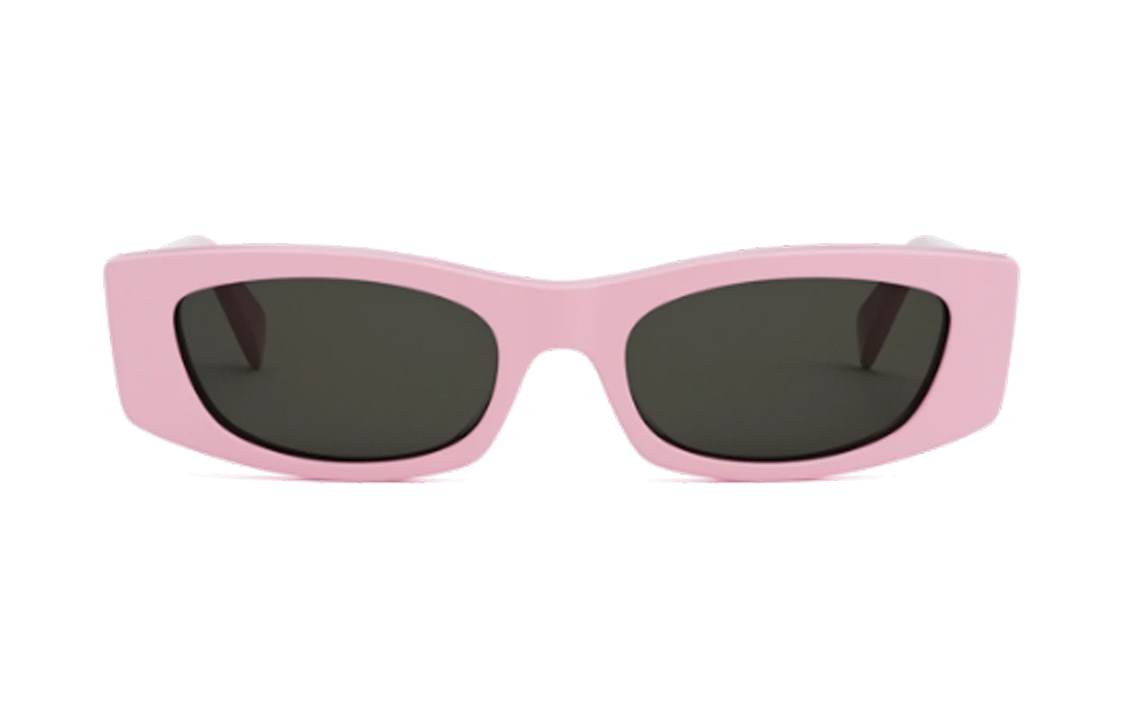 Lookbook (W) CELINE 粉色不规则醋酸板太阳镜，带标志性镜腿。 CL40245U72A