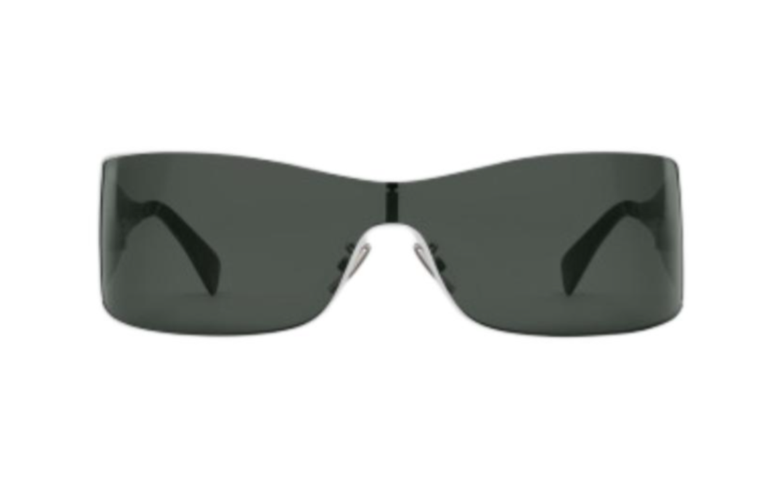 (Women) CELINE  Irregular Silver Metal Sunglasses with Letter Logo. 4S283CMLB.36SM 圖 3