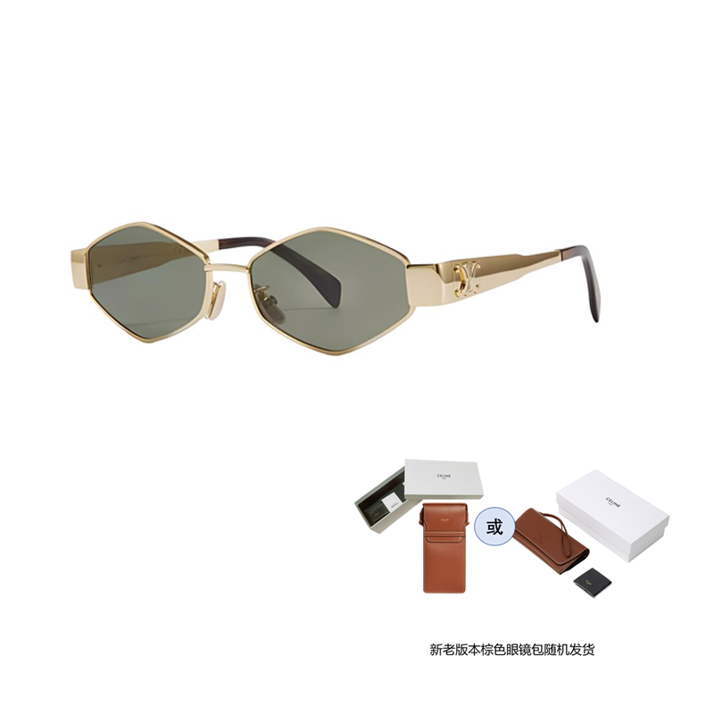 Details for (W) CELINE 不规则金属与醋酸镜框太阳镜 - 多色可选 CL40254U