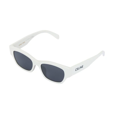 (Women) CELINE Irregular White Acetate Sunglasses. CL40197U-25A
