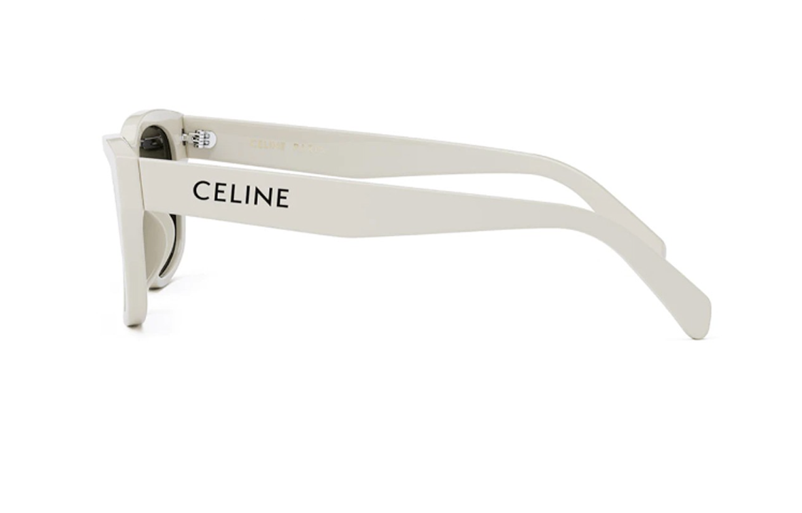 (Women) CELINE  Irregular White Sunglasses with Logo Temple Acetate Frame. CL40279U25a 圖 4