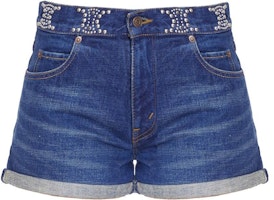 (Women) CELINE Light Blue Mid-Rise Straight Denim Shorts. 2N973107P-08DL (Women) CELINE Light Blue Mid-Rise Straight Denim Shorts. 2N973107P-08DL