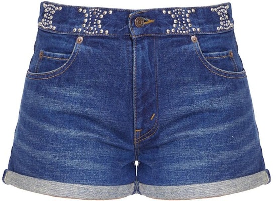 (Women) CELINE Light Blue Mid-Rise Straight Denim Shorts. 2N973107P-08DL Order (Women) CELINE Light Blue Mid-Rise Straight Denim Shorts. 2N973107P-08DL