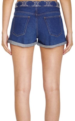 (Women) CELINE Light Blue Mid-Rise Straight Denim Shorts. 2N973107P-08DL Shop (Women) CELINE Light Blue Mid-Rise Straight Denim Shorts. 2N973107P-08DL