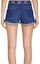 Shop (Women) CELINE Light Blue Mid-Rise Straight Denim Shorts. 2N973107P-08DL