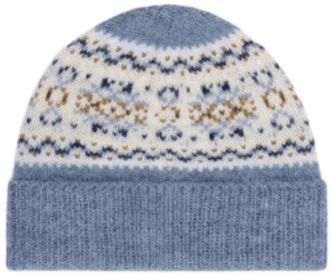 (Women) CELINE Light Blue Wool Knit Pattern Beanie Hat. 2ADQT875Z.05LB Lookbook (Women) CELINE Light Blue Wool Knit Pattern Beanie Hat. 2ADQT875Z.05LB