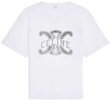 (Women) CELINE Logo Print Crewneck T-Shirt White FW22 Regular Fit. 2X56B671Q-01EA (Women) CELINE Logo Print Crewneck T-Shirt White FW22 Regular Fit. 2X56B671Q-01EA