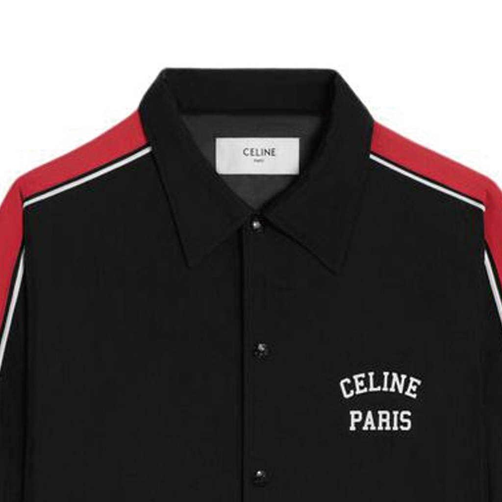 Shop (W) CELINE Jaket Lengan Panjang Cetakan Logo Hitam 2W74B169X-38NO