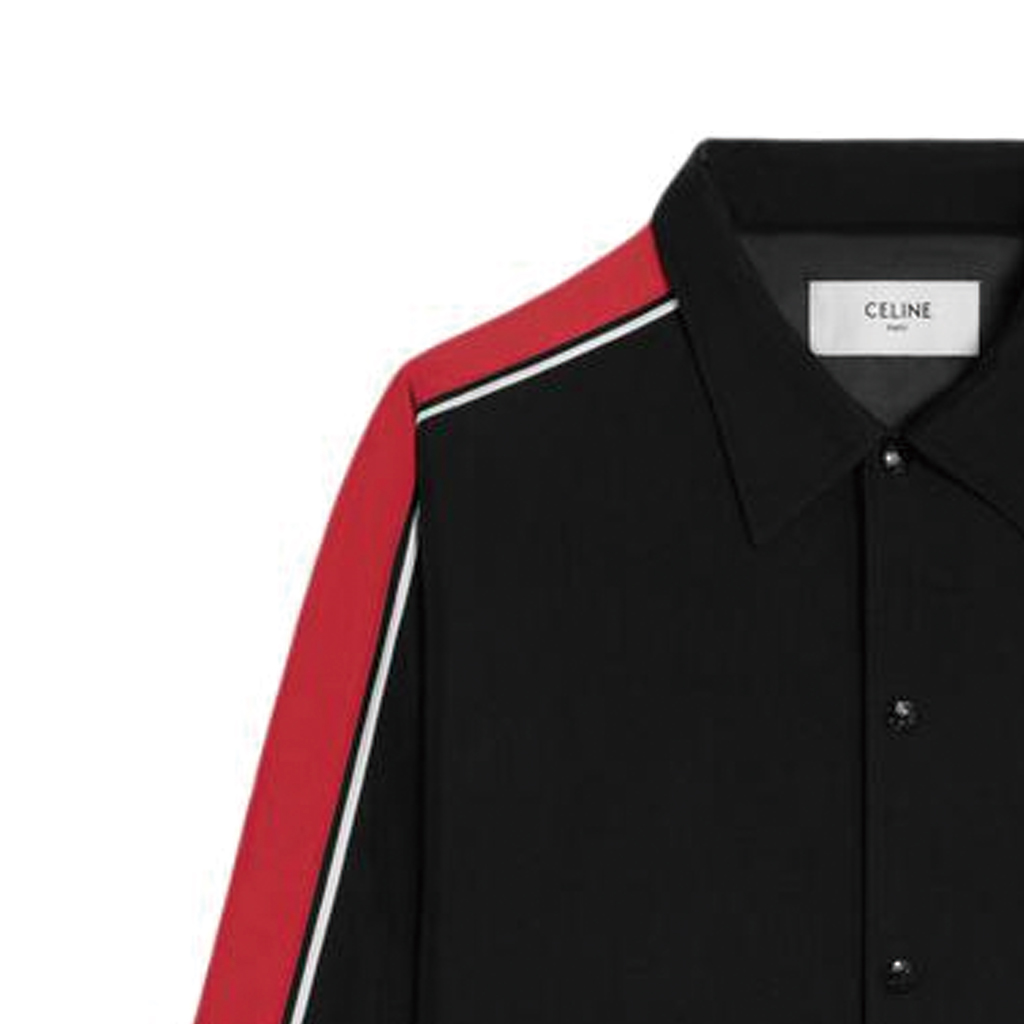 Purchase (W) CELINE Jaket Lengan Panjang Cetakan Logo Hitam 2W74B169X-38NO