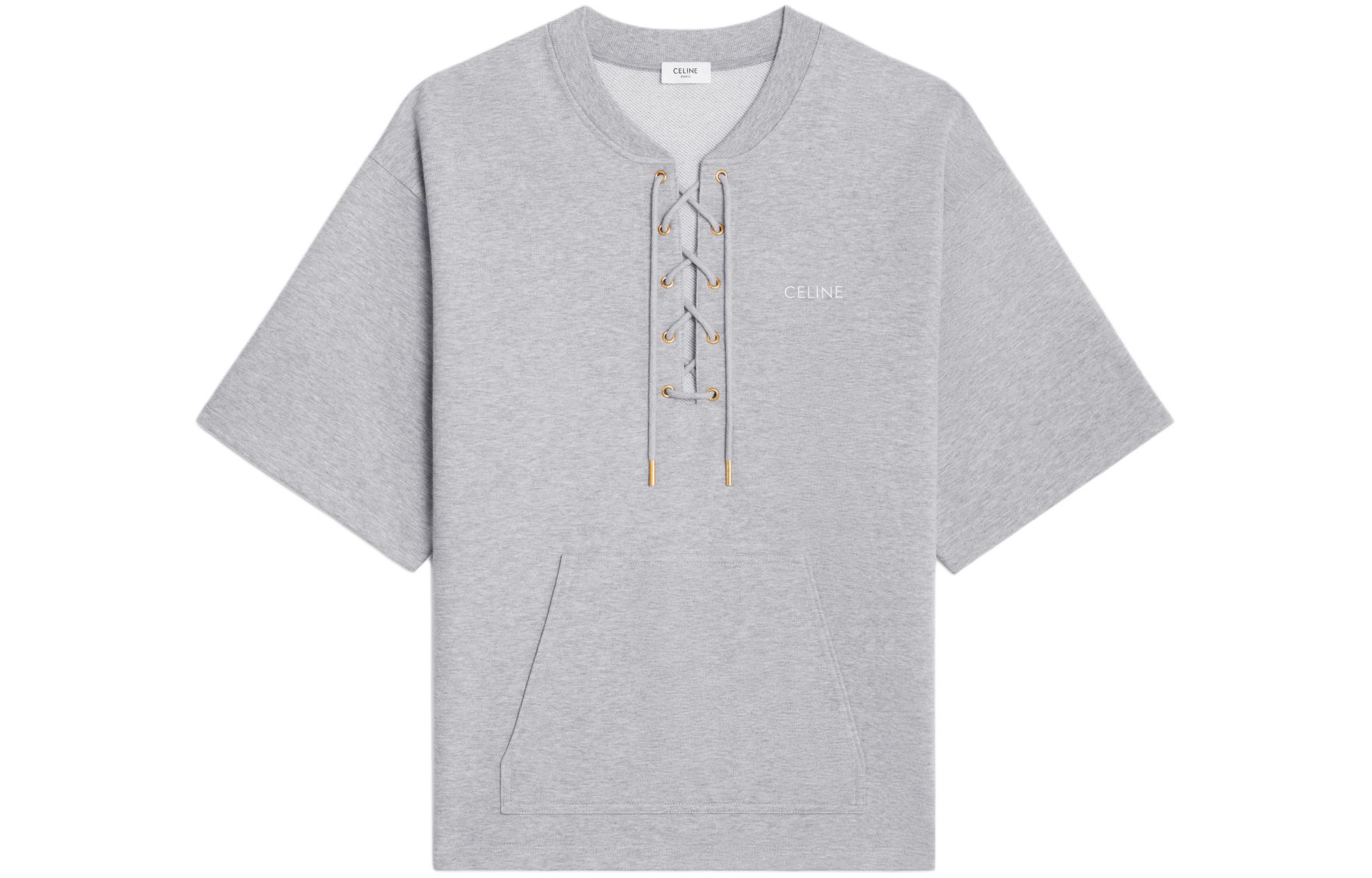 (Women) CELINE  Logo Print Loose Fit Short Sleeve T-Shirt SS24 Grey. 2Y60E450I-09MO 圖 2