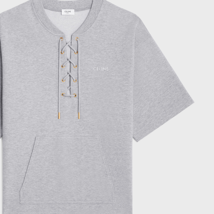 (Women) CELINE  Logo Print Loose Fit Short Sleeve T-Shirt SS24 Grey. 2Y60E450I-09MO 圖 4