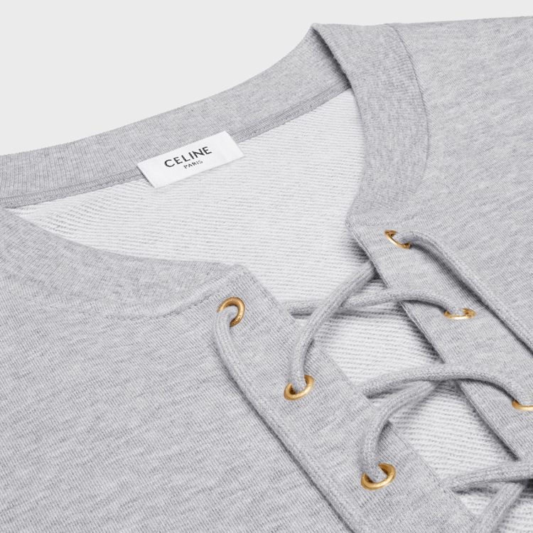 (Women) CELINE  Logo Print Loose Fit Short Sleeve T-Shirt SS24 Grey. 2Y60E450I-09MO 圖 5