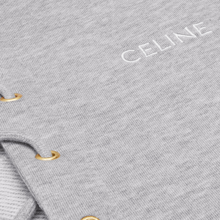 (Women) CELINE  Logo Print Loose Fit Short Sleeve T-Shirt SS24 Grey. 2Y60E450I-09MO 圖 7