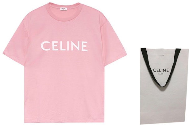 (Women) CELINE Logo Print Pink Crewneck Short Sleeve T-Shirt 2X764671Q-25BP Shop (Women) CELINE Logo Print Pink Crewneck Short Sleeve T-Shirt 2X764671Q-25BP