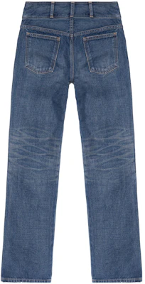 (W) CELINE Vaqueros Rectos de Tiro Bajo Azules Pantalones Casual de Denim 2N991365M-07DU Lookbook (W) CELINE Vaqueros Rectos de Tiro Bajo Azules Pantalones Casual de Denim 2N991365M-07DU