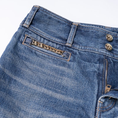 (W) CELINE Vaqueros Rectos de Tiro Bajo Azules Pantalones Casual de Denim 2N991365M-07DU Purchase (W) CELINE Vaqueros Rectos de Tiro Bajo Azules Pantalones Casual de Denim 2N991365M-07DU