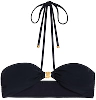 (Women) CELINE Matte Black Knit Two-Piece Swimsuit 2X96C152C-38NO (Women) CELINE Matte Black Knit Two-Piece Swimsuit 2X96C152C-38NO