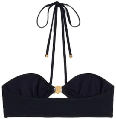 (Women) CELINE Matte Black Knit Two-Piece Swimsuit 2X96C152C-38NO Lookbook (Women) CELINE Matte Black Knit Two-Piece Swimsuit 2X96C152C-38NO