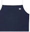 Purchase (Women) CELINE Navy Blue Square Neck Crop Top with Embroidered Logo. 2X86D671Q-07OW