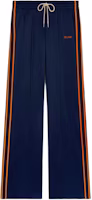 (Women) CELINE Navy Blue Striped Knitted Low Waist Straight Track Pants. 2Z576859W-07AO (Women) CELINE Navy Blue Striped Knitted Low Waist Straight Track Pants. 2Z576859W-07AO