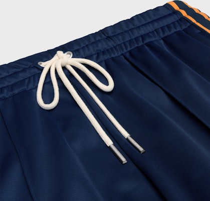 (W) 셀린 네이비 블루 스트라이프 니트 로우 웨이스트 스트레이트 트랙 팬츠 2Z576859W-07AO Shop (W) 셀린 네이비 블루 스트라이프 니트 로우 웨이스트 스트레이트 트랙 팬츠 2Z576859W-07AO