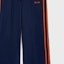 Sizing (W) 셀린 네이비 블루 스트라이프 니트 로우 웨이스트 스트레이트 트랙 팬츠 2Z576859W-07AO