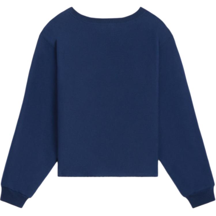 Lookbook (W) Sudadera CELINE Azul Marino con Logo de Letras Impreso. 2Y43E649W-07YC