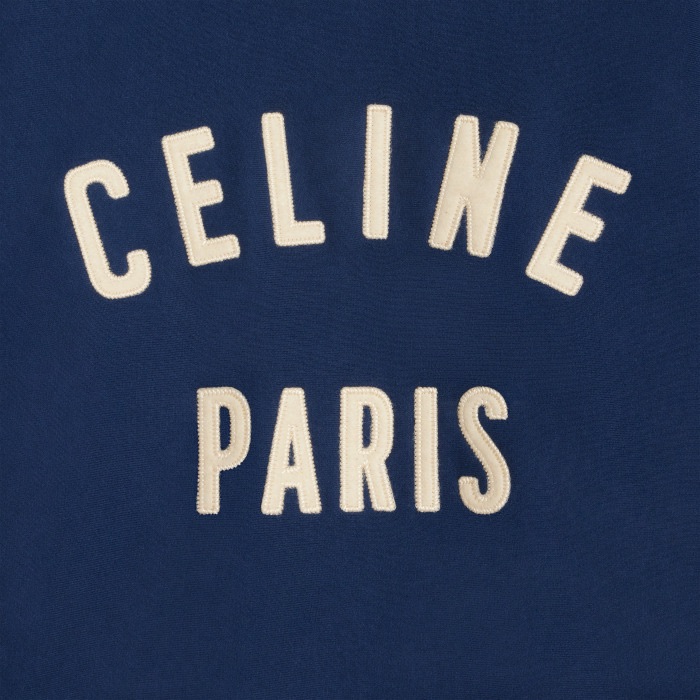 Shop (W) Sudadera CELINE Azul Marino con Logo de Letras Impreso. 2Y43E649W-07YC