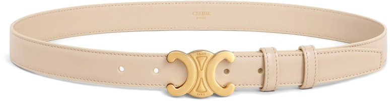 (Women) CELINE Nude Leather Belt with Logo Buckle - 2.5cm Wide. 45AK93A01-03ND (Women) CELINE Nude Leather Belt with Logo Buckle - 2.5cm Wide. 45AK93A01-03ND