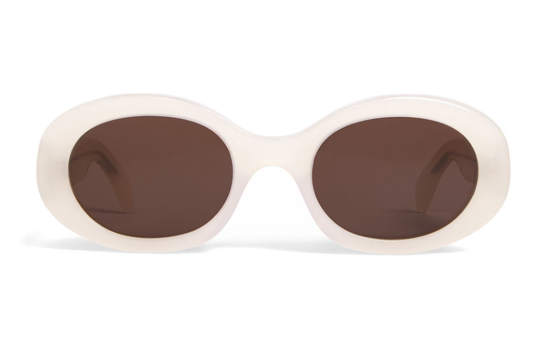 (Women) CELINE  Oval Sunglasses - Stylish, Minimalist & Versatile in Cream White 4S194CPLB01YM 圖 3